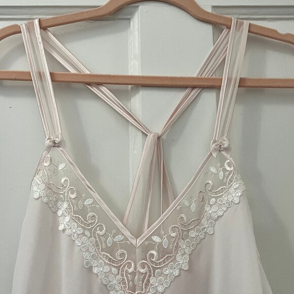 Vintage California Dynasty Chiffon Chemise -Ballet Slipper Pink-Flowy,Soft - EVC - Picture 4 of 13